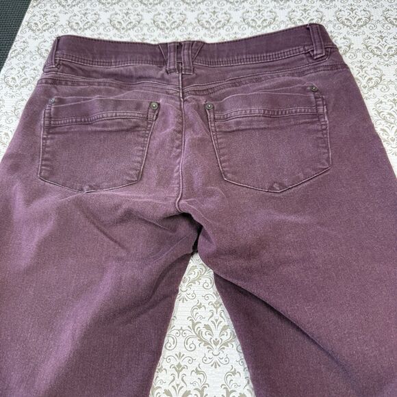 Democracy Ab Solution Purple Denim Skinny Jeans Women's Size 6 - Picture 7 of 7